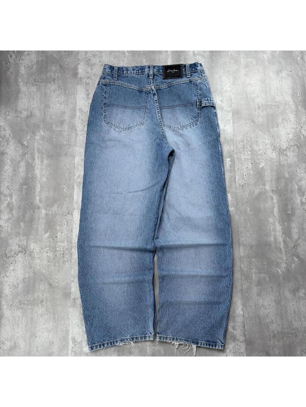 Y2K Light Wash Sean John Grunge Baggy Skater Denim Jeans